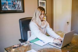 Online Student Studying