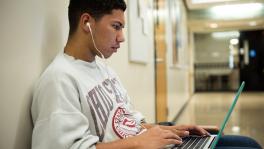 Online Student Studying