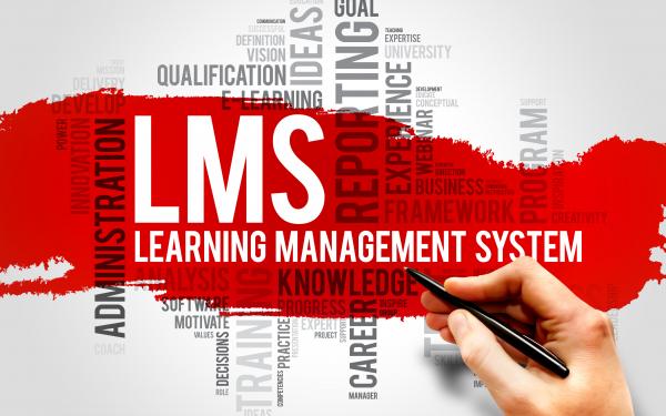 Learning Management System word bubble graph