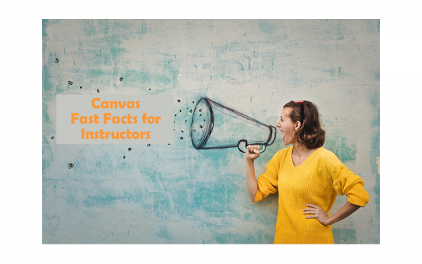 WOman holding Megaphone with words, "Carmen Fast Facts for Instructors"