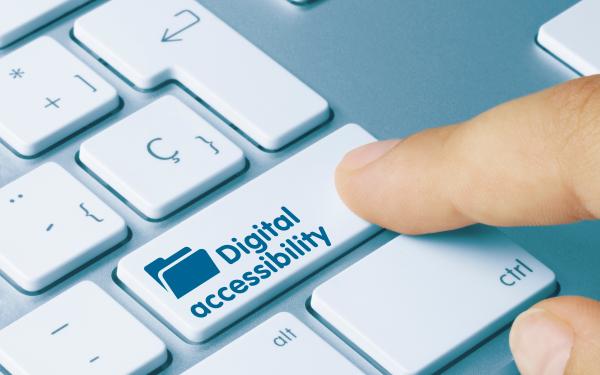 Keyboard key that reads: Digital accessibility