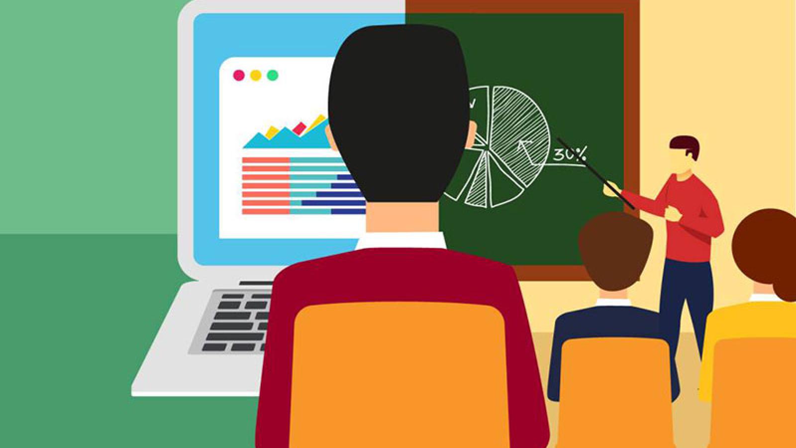 This is an image for blended course learning.